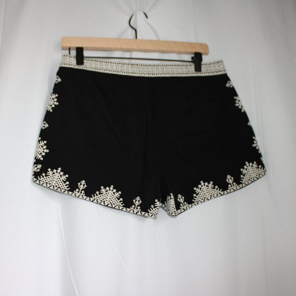 NWT Joie Gerardine Black & White Embroidered Shorts Chino Style Size 2 - Picture 5 of 10
